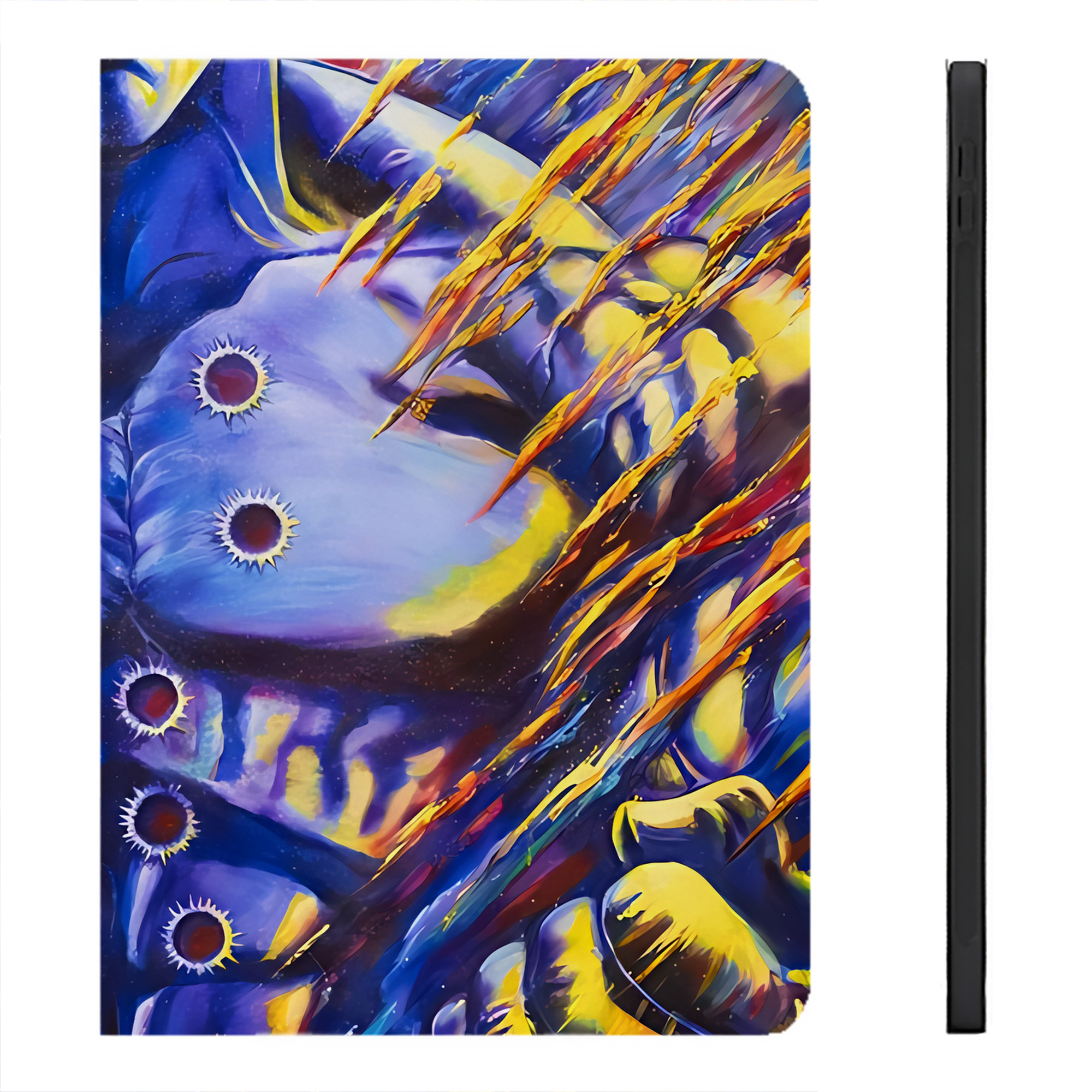 （画像用） 北斗の拳 Fist of the North Star IPadケース ペンホルダー付き ブックスタイルデザイン